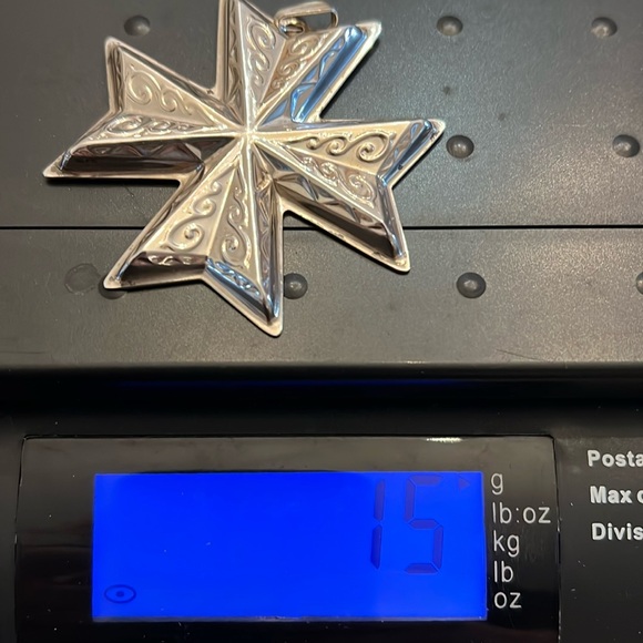 Reed & Barton 925 Sterling Silver Christmas Cross Limited Edition 1977 Pendant - Picture 8 of 8